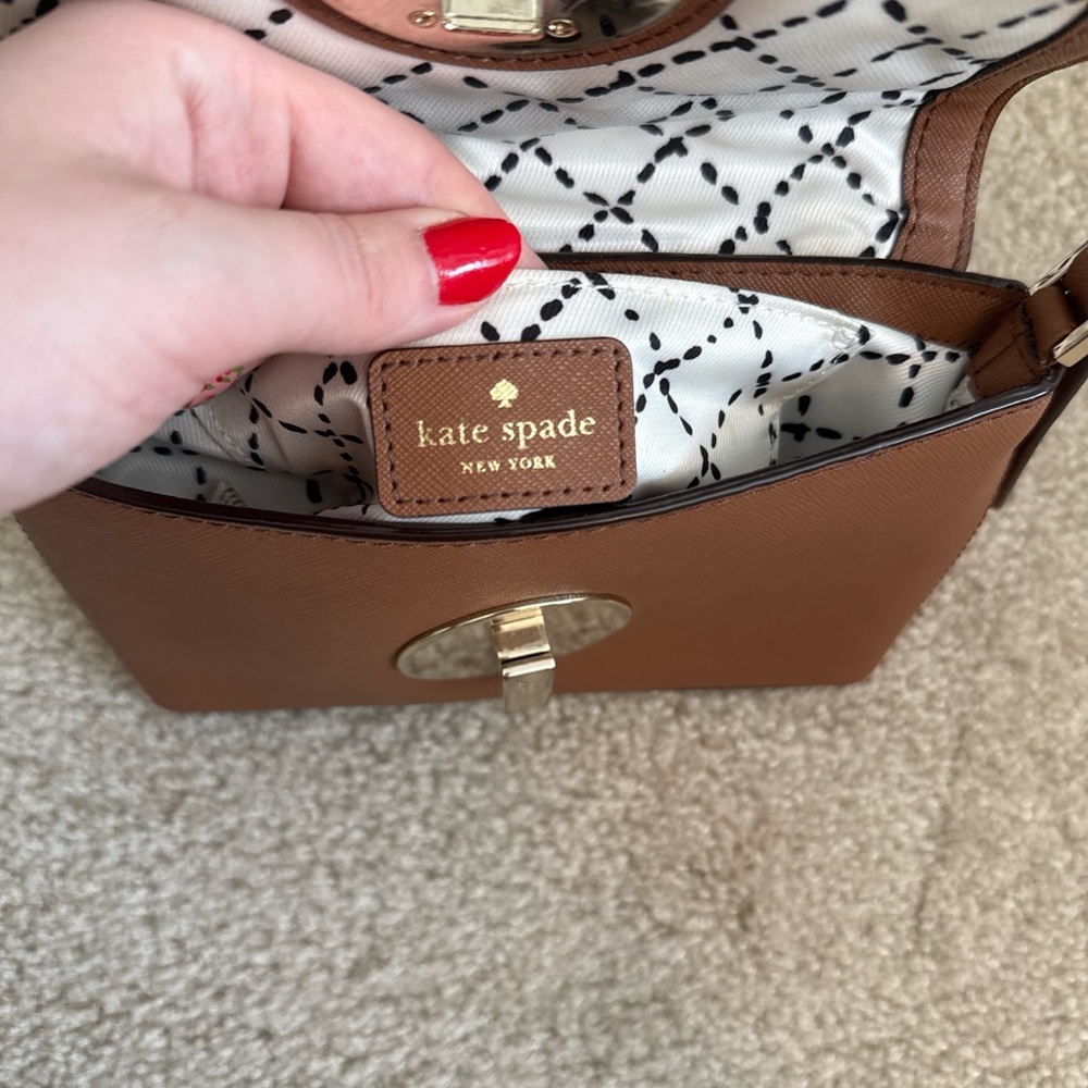 Kate Spade Women’s Leather Brown Crossbody Bag - Picture 6 of 7